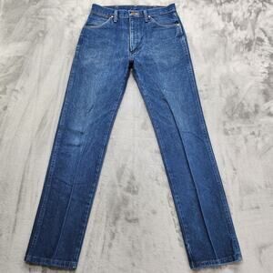 Vintage Wrangler Jeans Mens 31X34 Blue Cowboy Cut Straight Leg Cotton Western